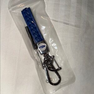 Ford Blue and Silver Carabiner Keychain